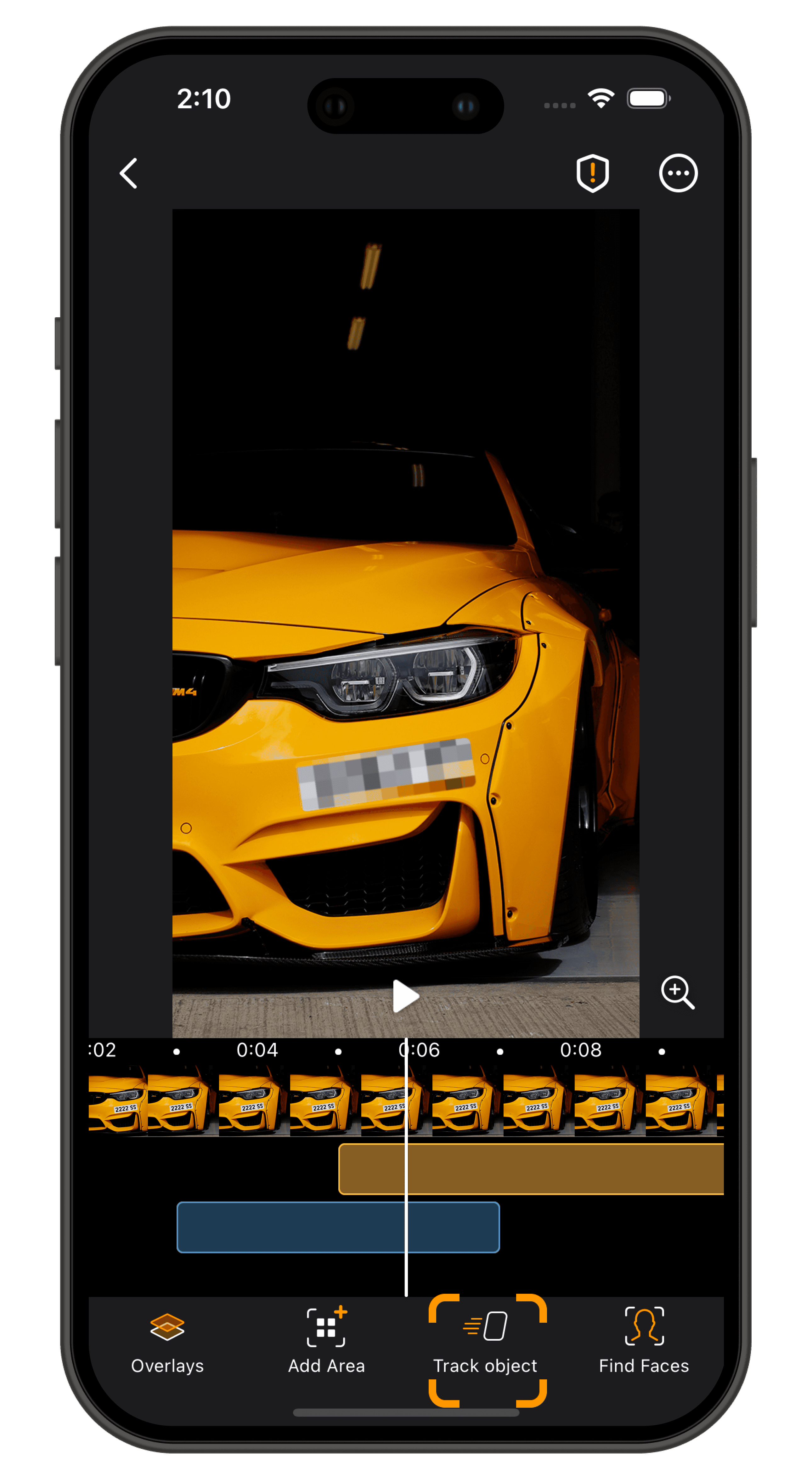 Blur background feature screenshot